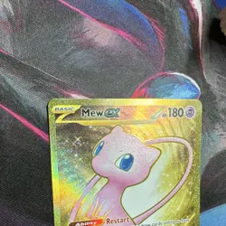 Pokemon Mew ex 205/165 Scarlet & Violet 151 Full Art Holo EX 180 HP Double Rare - Image 5
