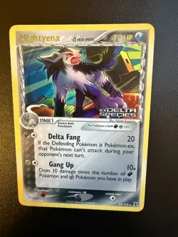 Pokemon TCG Mightyena EX Delta Species 24/113 Reverse Holo Stamped LP Excellent - Image 3