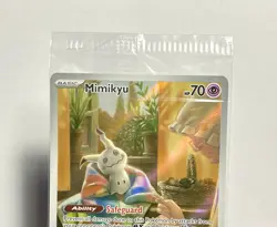 Mimikyu SVP075 •SEALED• IR Full Art Scarlet & Violet: Black Star Promo 2024 - Image 3