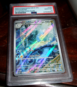 2023 Pokemon Mew En #181 PSA 10 Gem Mint Rare Dragonair Illustration - Image 1