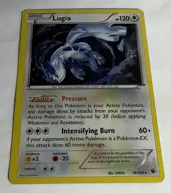 Lugia - 78/124 - Pokemon Fates Collide Cracked Holo Rare Deck Exclusive NM - Image 2