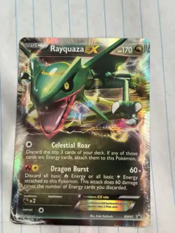 Pokemon TCG Rayquaza EX Full Art Holo Promo Black & White BW47 Basic HP170 - Image 1