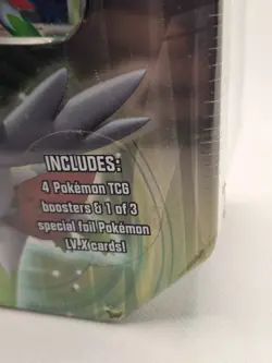 NEW POKEMON TIN BOX ( SHAYMIN LV.X 110 HP+ 4 Booster platinum diamond and pearl - Image 2