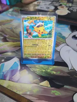 Captain Pikachu 0704/09 Rotary Holo S-Chinese Exclusive Gem Pack Pokemon NM/M - Image 1