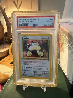 1999 Pokemon Jungle Snorlax Holo 1st Edition #11 PSA 8 NM Mint - Image 4
