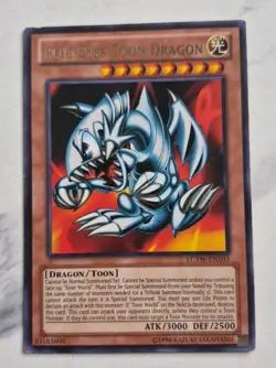 Vintage 1996 Yu-Gi-Oh Card -LCYW-EN103 -BLUE-EYES TOON DRAGON - Image 1