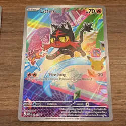 Pokemon First Partner Promo Card Lot Popplio Litten Rowlet EN 2026 + Sticker NM - Image 3