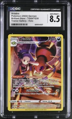 PSA CGC 8.5 Ariados TG09/TG30 Trainer Gallery SWSH Brilliant Stars Pokemon Card - Image 1