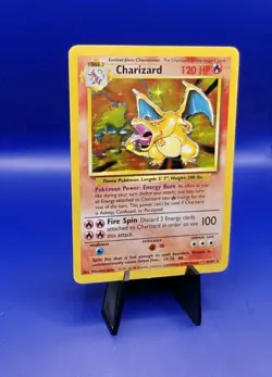 Charizard 4/102 Base Set Holo Rare Pokemon Card 1999 WOTC TCG Vintage Pokemon - Image 3