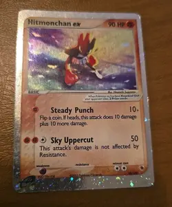 Pokemon Hitmonchan EX Ruby and Sapphire Holo Ultra Rare Card 98/109 - Image 1