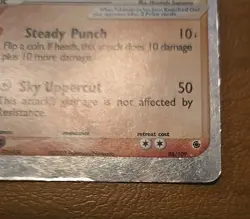 Pokemon Hitmonchan EX Ruby and Sapphire Holo Ultra Rare Card 98/109 - Image 5