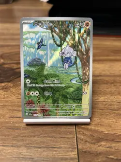 Pokemon TCG Meditite Stellar Crown Illustration Rare Card 153/142 - Image 1