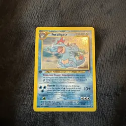 Pokemon Feraligatr Neo Genesis 1st Edition Holo Rare 120 HP 5/111 WOTC Card - Image 1