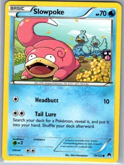 Slowpoke 19/122 Non Holo XY - BREAKpoint - Pokemon Card - NM - Image 1