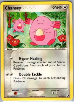 Chansey 20/115 Non Holo Unseen Forces - Pokemon Card - NM - Image 1