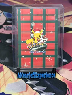 Plusle Minun Cracked Ice Holo Pokemon 2024 Card Database Merry Christmas - Image 2
