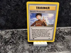 Pokemon Gym Challenge 101/132 Trainer Brock's Protection Trading Card (1st Ed) - Image 1