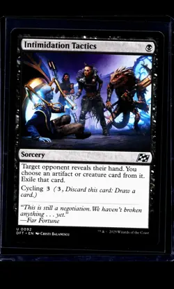 2025 MTG Magic The Gathering DFT Aetherdrift #92 Intimidation Tactics - Image 1