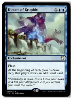 MTG Dictate of Kruphix - Commander 2018 Moderately Played English - Image 1