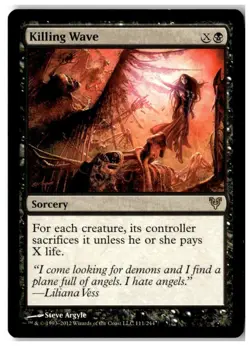 MTG Killing Wave - Avacyn Restored Heavily Played English Playset (x4) - Image 1