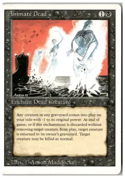 MTG Animate Dead - Revised Edition Heavily Played English - Image 1