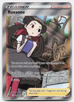 Roxanne GG66/GG70 Rare Ultra Crown Zenith Galarian Gallery Pokemon Near Mint - Image 1