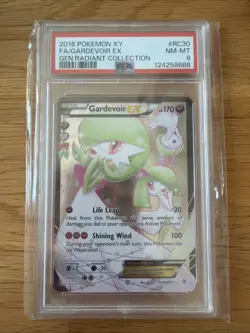 PSA 8 Gardevoir EX RC30/RC32 Radiant Collection Full Art Pokemon 2016 - Image 1