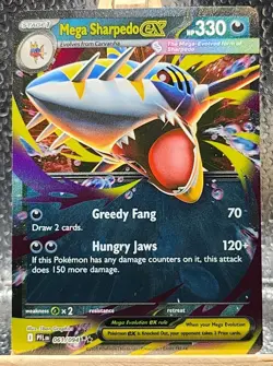 2025 Pokemon TCG: Phantasmal Flames 061/094 MEGA SHARPEDO EX - Image 1