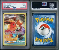 2022 Pokemon TCG Brilliant Stars Flareon Full Art Holo Ultra Rare PSA 9 TG01 - Image 3