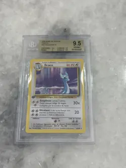 BGS 9.5 Draco Dragonair 18 Rare French Base 1st Edition 1999 Pokemon Gem Mint - Image 1