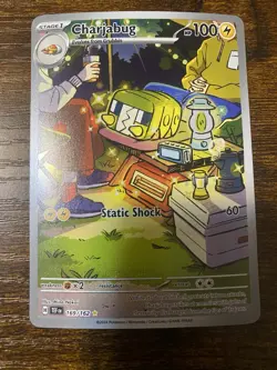 Pokemon Charjabug 169/162 Temporal Forces Illustration Rare Full Art Holo NM - Image 1