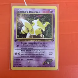 Pokemon TCG Sabrina's Drowzee 95/132 1st Edition Gym Challenge Common WOTC - Image 1