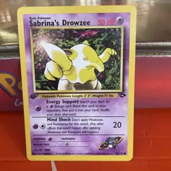 Pokemon TCG Sabrina's Drowzee 95/132 1st Edition Gym Challenge Common WOTC - Image 3