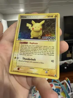 Ditto - (Pikachu) 39/113 Delta Species Reverse Holo Stamped Pokemon NM With Bend - Image 5
