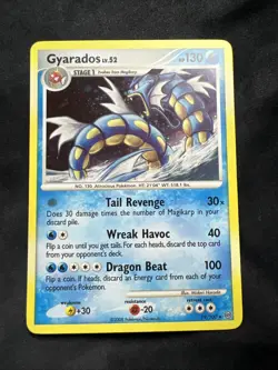 RARE Gyarados Lv.52 19/100 HOLO RARE Diamond & Pearl Stormfront Pokemon - LP - Image 1