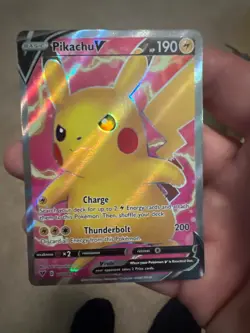 Pokemon TCG Pikachu V (Full Art) 170/185 Vivid Voltage Holo - Image 1
