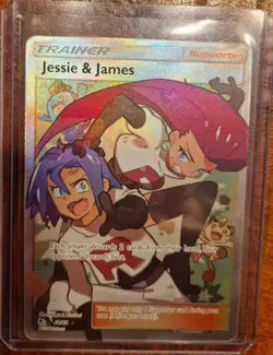 Pokemon Jessie & James 68/68 Hidden Fates Full Art Trainer Supporter Holo NM - Image 1