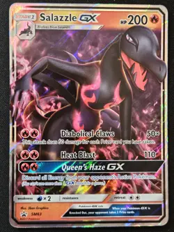 Salazzle GX SM63 Sun & Moon Black Star Promos Ext. Art Holo Pokemon TCG 2017 NM - Image 1