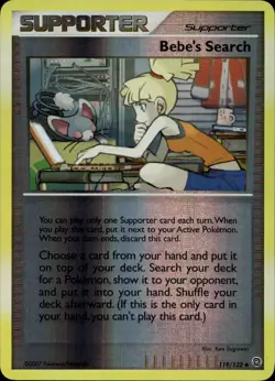 Bebe's Search 119/132 Reverse Holo DP Secret Wonders Pokemon - Image 1
