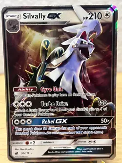 Crimson Invasion Silvally GX 90/111 Holo Rare GX Pokemon NM/M - Image 1