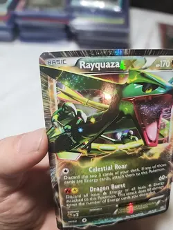 Pokemon Rayquaza EX Ultra Rare B&W Dragons Exalted 85/124 NM- - Image 2
