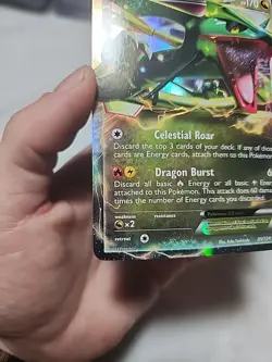 Pokemon Rayquaza EX Ultra Rare B&W Dragons Exalted 85/124 NM- - Image 4