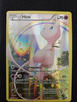 Pokemon Mew TCG XY110 Holo Black Star Promo Full Art 2016 - Image 1