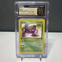 2000 POKEMON ROCKET GRIMER #57 1ST EDITION CGC 10 Pristine - Image 1
