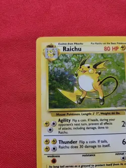 Pokemon: Raichu #12/102 Base Set 2 Holo Rare 2000 WOTC - Vintage LP - C28 - Image 4