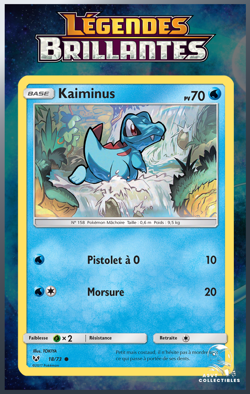 Carte Pokemon Kaiminus 18/73 SL3.5 Soleil Lune Legendes Brillantes FR - Image 1