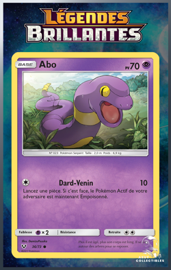 Carte Pokemon Abo 36/73 SL3.5 Soleil Lune Legendes Brillantes FR - Image 1