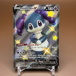 Indeedee V SV114/SV122 Shining Fates Full Art Shiny Vault Holo Rare Pokemon NM - Image 1