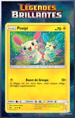 Carte Pokemon Posipi 33/73 SL3.5 Soleil Lune Legendes Brillantes FR - Image 1