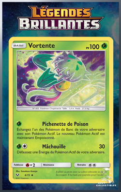 Carte Pokemon Vortente 6/73 SL3.5 Soleil Lune Legendes Brillantes FR - Image 1